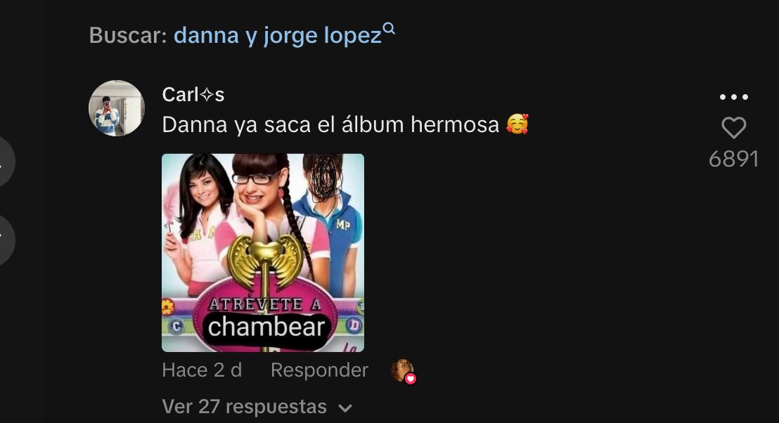 Danna Paola reacciona al comentario de una usuaria.(Captura de pantalla)