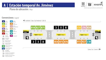 Seis estaciones temporales, incluyendo Calle
