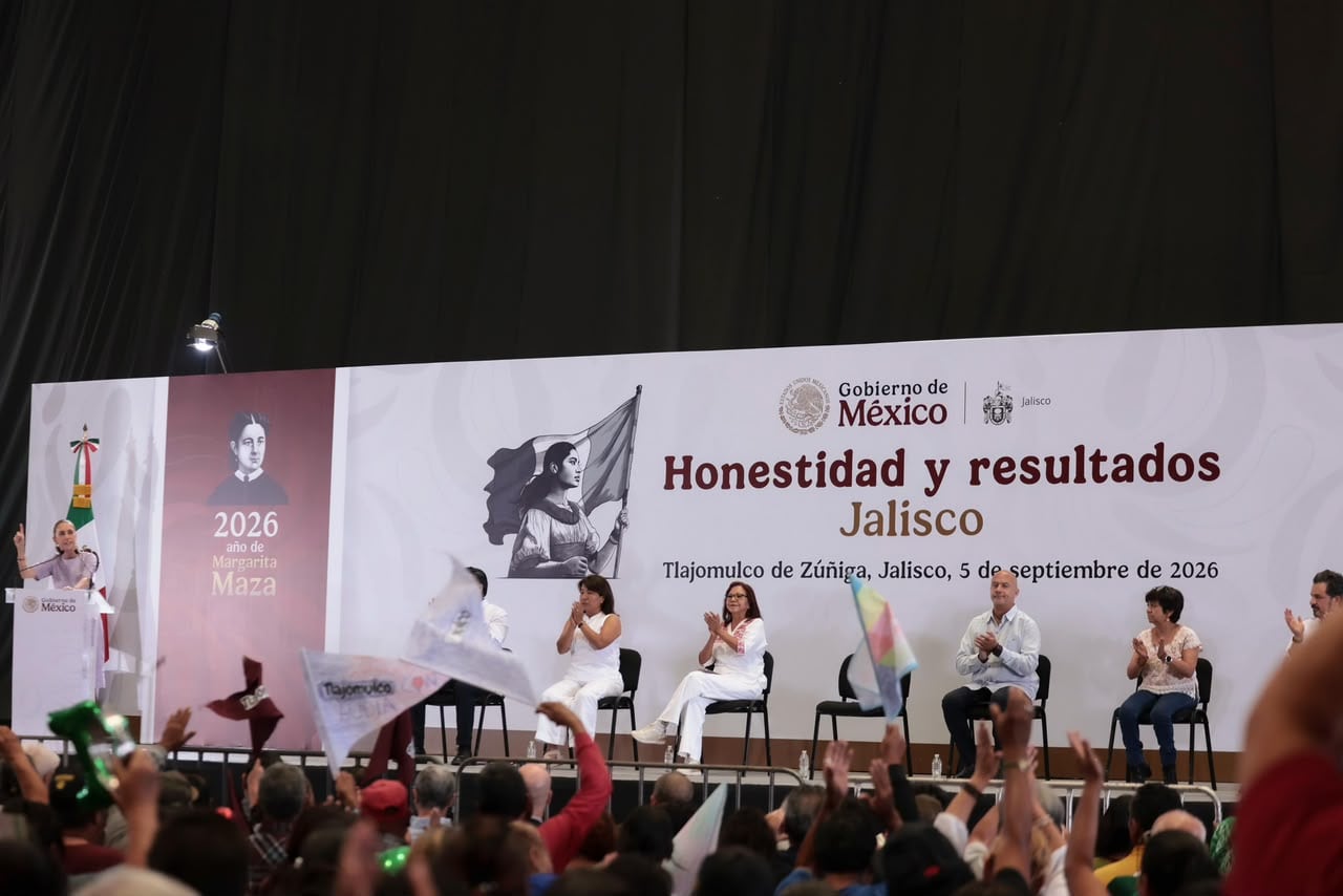 Claudia Sheinbaum detalló el avance de los programas sociales en Jalisco. (Foto: Presidencia)