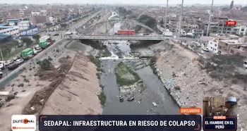 El problema está debajo de Lima: Cuarto Poder expone la situación de la infraestructura de Sedapal. Captura: Cuarto Poder.