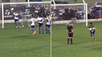 Hizo un golazo de tiro