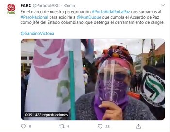 Partido Farc en Paro