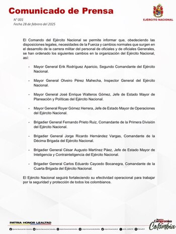 La institución anunció varias modificaciones