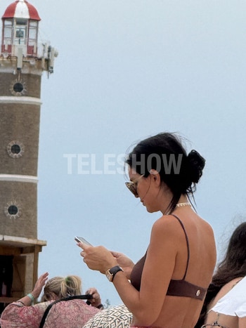 Zaira Nara en el faro