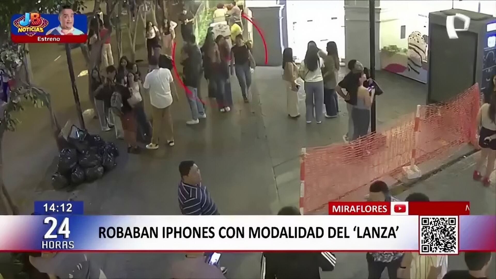 La modalidad ‘lanza’, caracterizada por robos rápidos y sin violencia, representa un creciente riesgo en zonas con alta afluencia en Miraflores. - Crédito: 24 Horas
