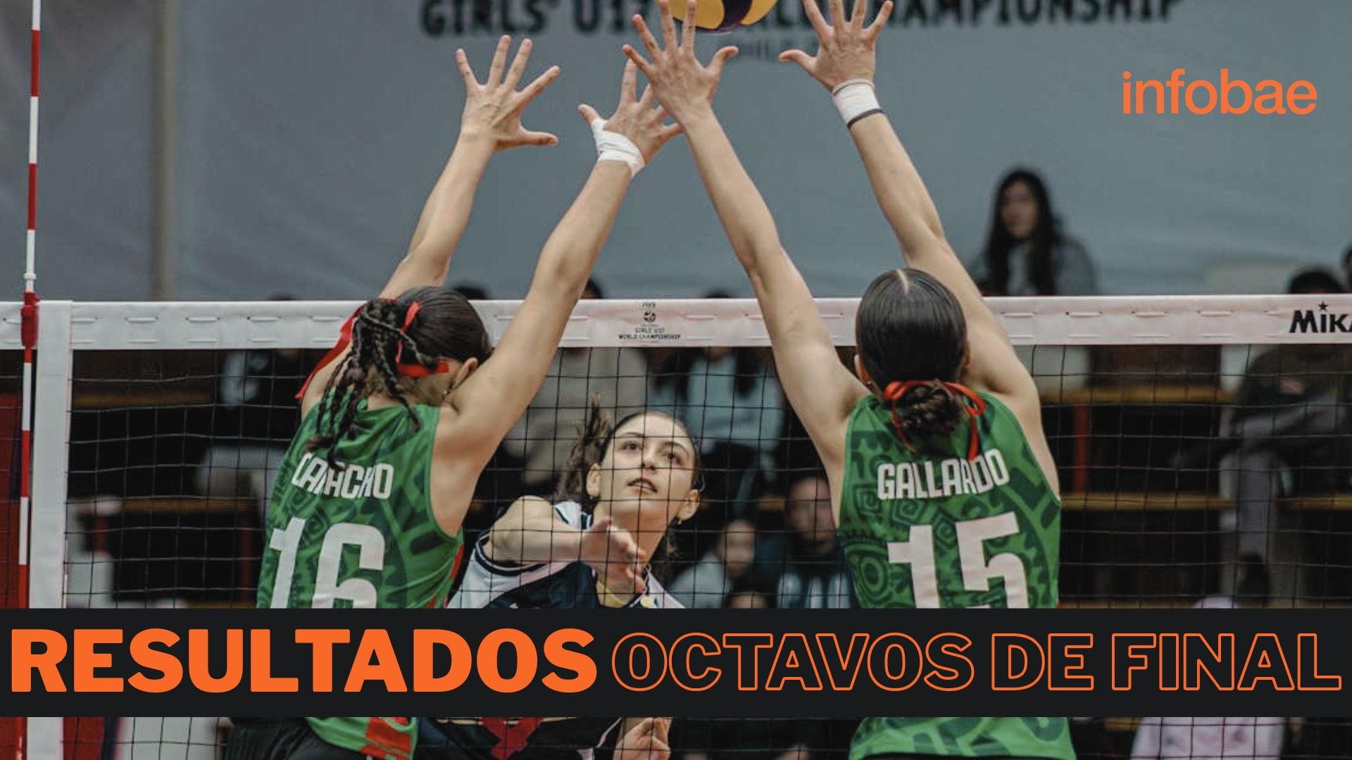 Resultados de los octavos de final del Mundial Sub 17 de vóley 2026