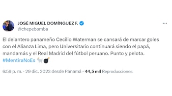 Cecilio Waterman a Alianza Lima.