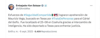 Mauricio Vega fue deportado a