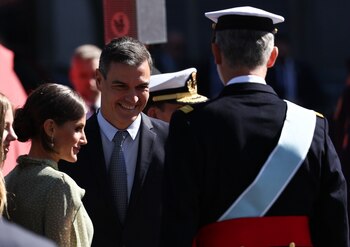 Pedro Sánchez con Felipe VI