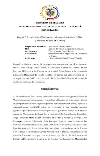 Sentencia (Tribunal Superior de Bogotá)