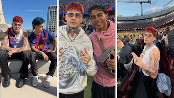 Lit Killah viajó a España y celebró el título del Barcelona con Lamine Yamal: “El Barça no sale campeón todos los días”