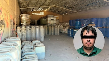 Fuerzas Federales hallan bodega con más de 24 mil litros de metanfetamina y sustancias químicas en Sinaloa: hay un detenido