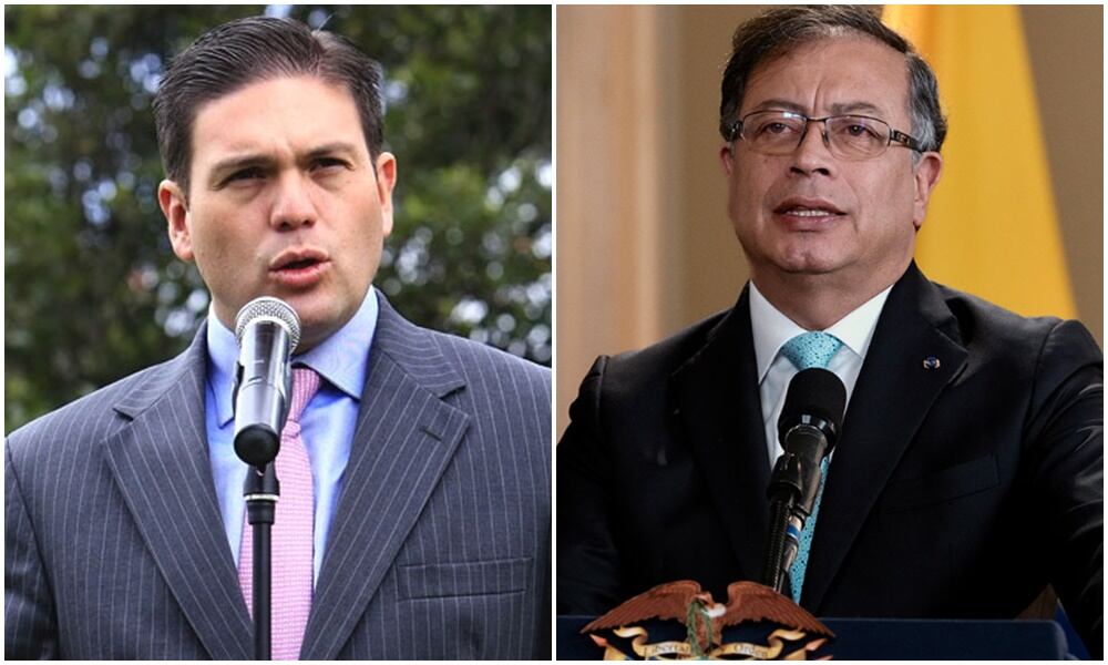 Juan Carlos Pinzón arremetió contra Gustavo Petro, quien sacó pecho por la exportación de mango a los Estados Unidos. Fotos EFE - Cancillería
