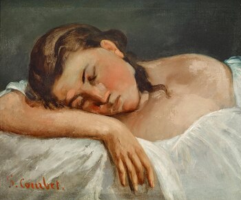 Gustave Courbet, JEUNE FILLE DORMANT