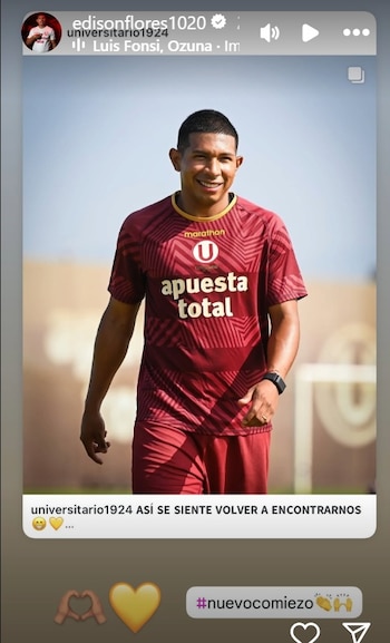 Edison Flores publicó una imagen