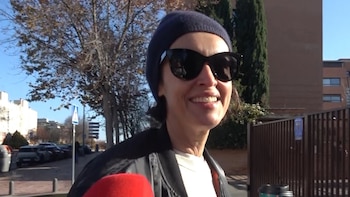 Blanca Romero, sonriente al preguntarle