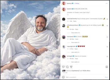 Fastlicht aclara el malentendido publicando una segunda imagen creada con inteligencia artificial en la que aparece como ángel y diablo (IG)