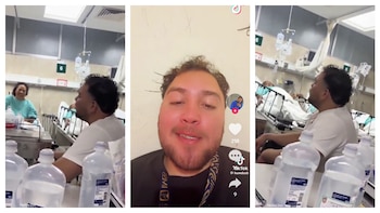 El enfermero agradeció los elogis