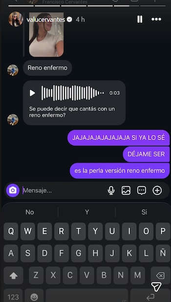 La interacción entre Valentina Cervantes