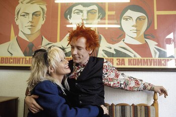 John Lydon y Nora Forster,