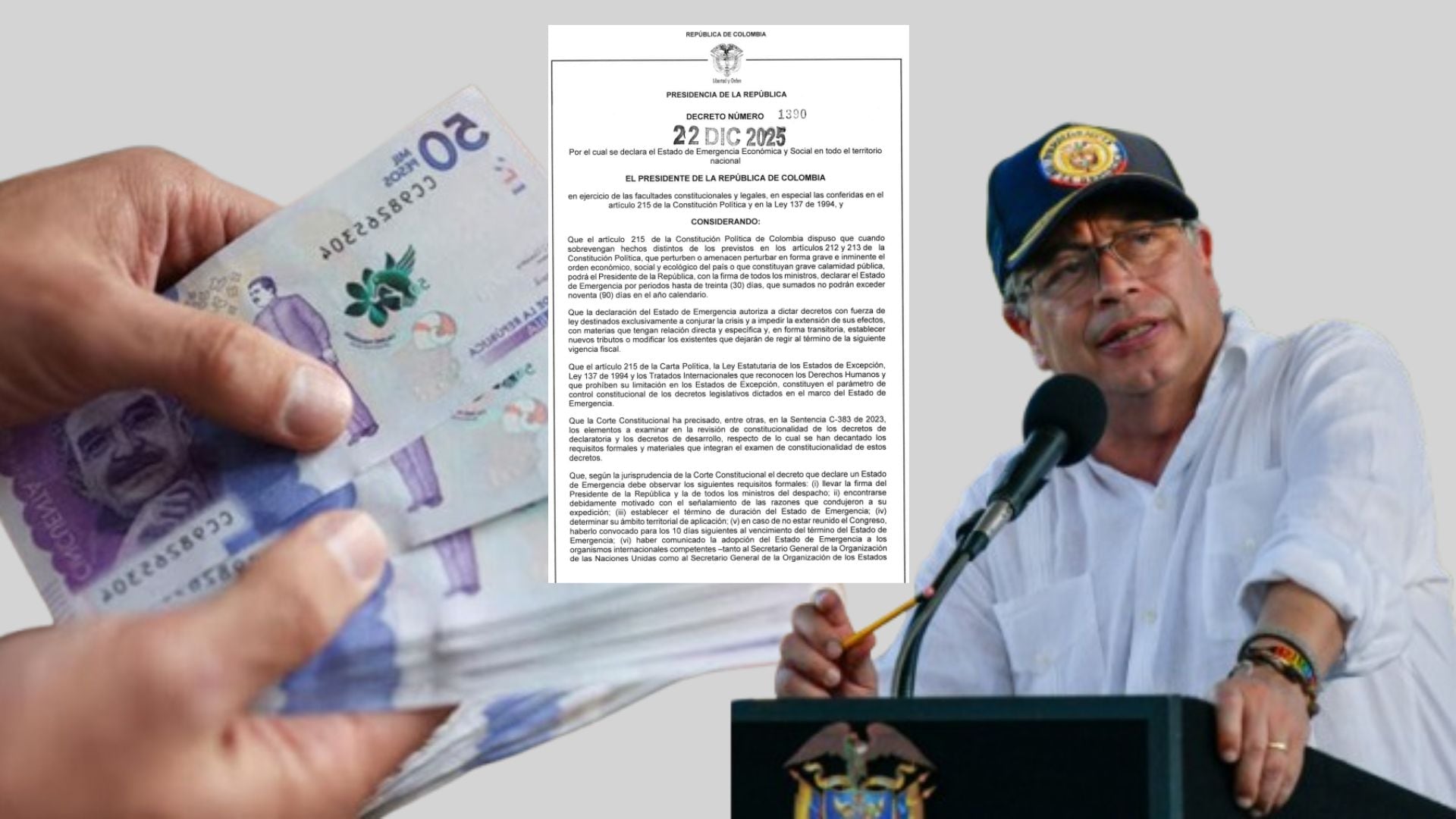 Una eventual declaración de inexequibilidad afectaría la recaudación de recursos prevista en la emergencia fiscal - crédito montaje Infobae