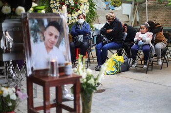 La madre del difunto migrante