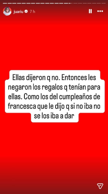 Juariu compartió información en Instagram