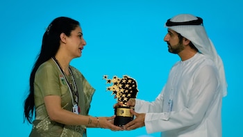 Una maestra fue premiada con