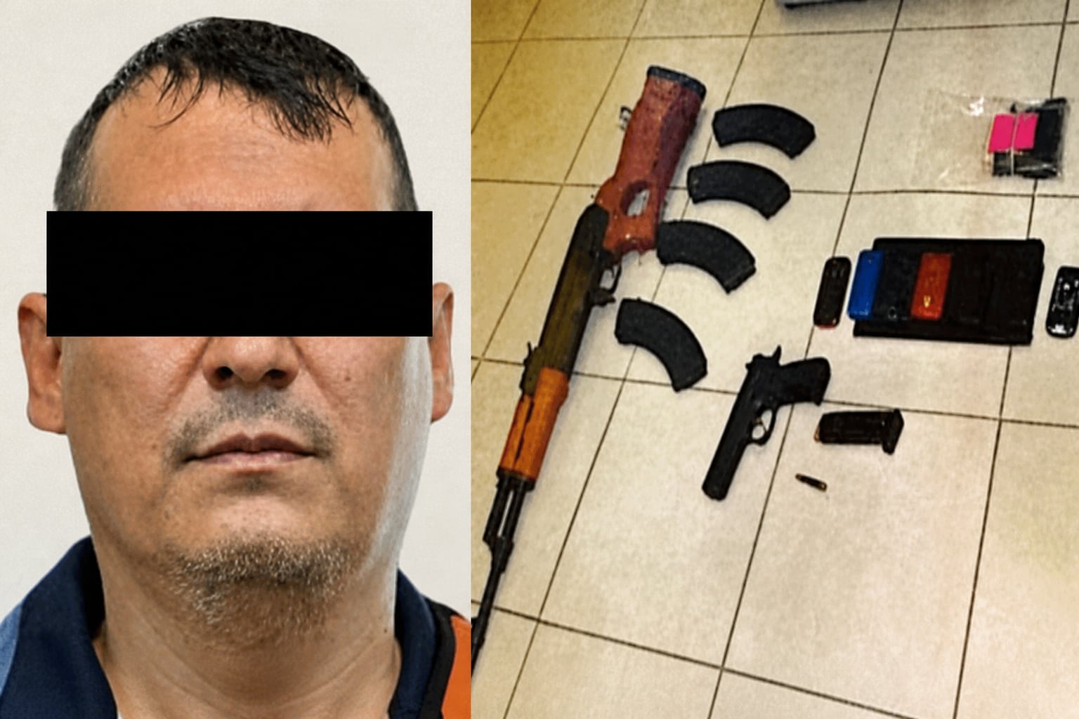 Noel Salgueiro Nevárez, alias “El Flaco Salgueiro”, fue detenido por primera vez en Chihuahua en octubre de 2011 y posteriormente extraditado a Estados Unidos. (Crédito: FGR)