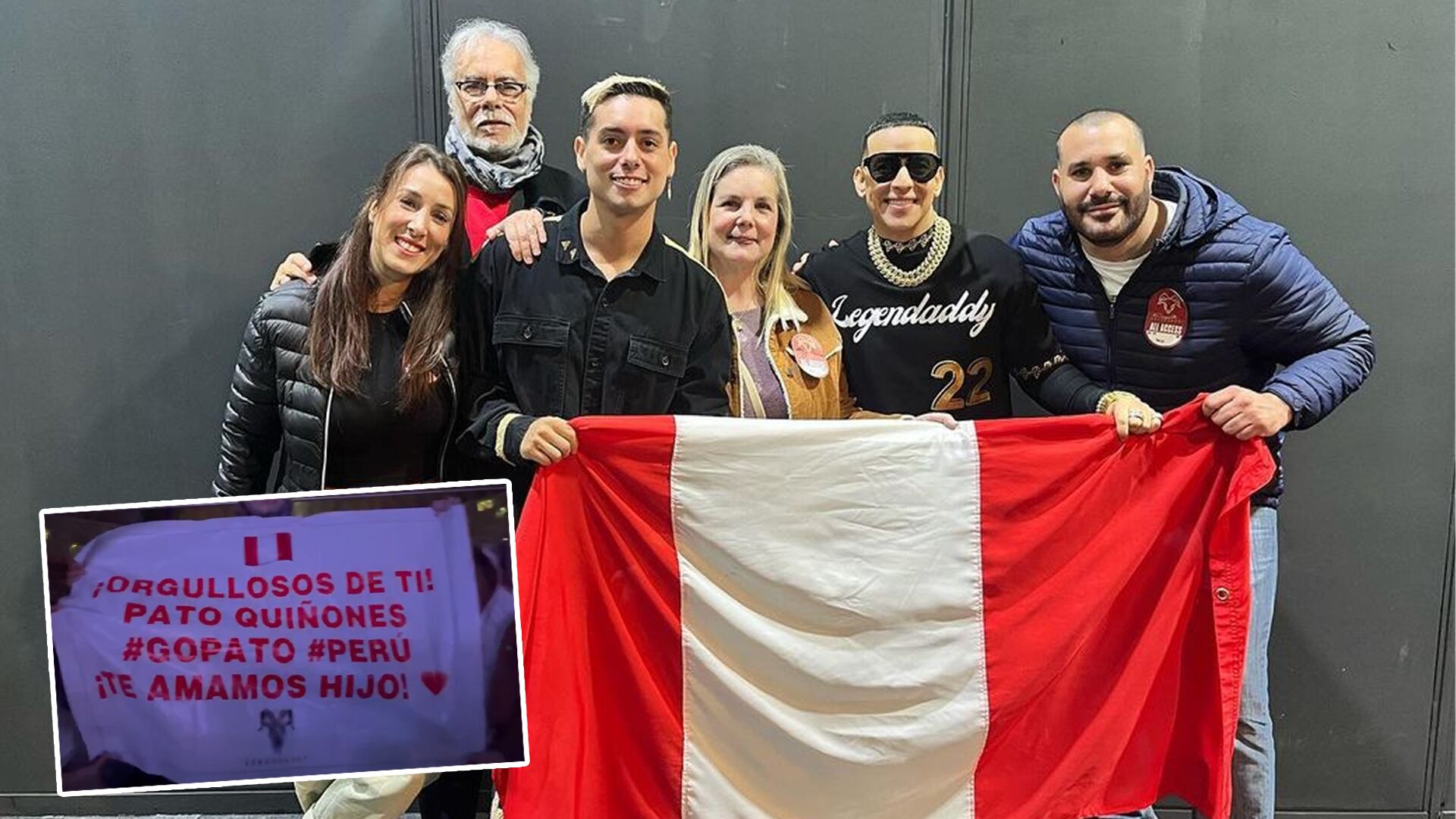 Patricio Quiñones fue recibido por su familia en el concierto de Daddy Yankee. (Instagram)