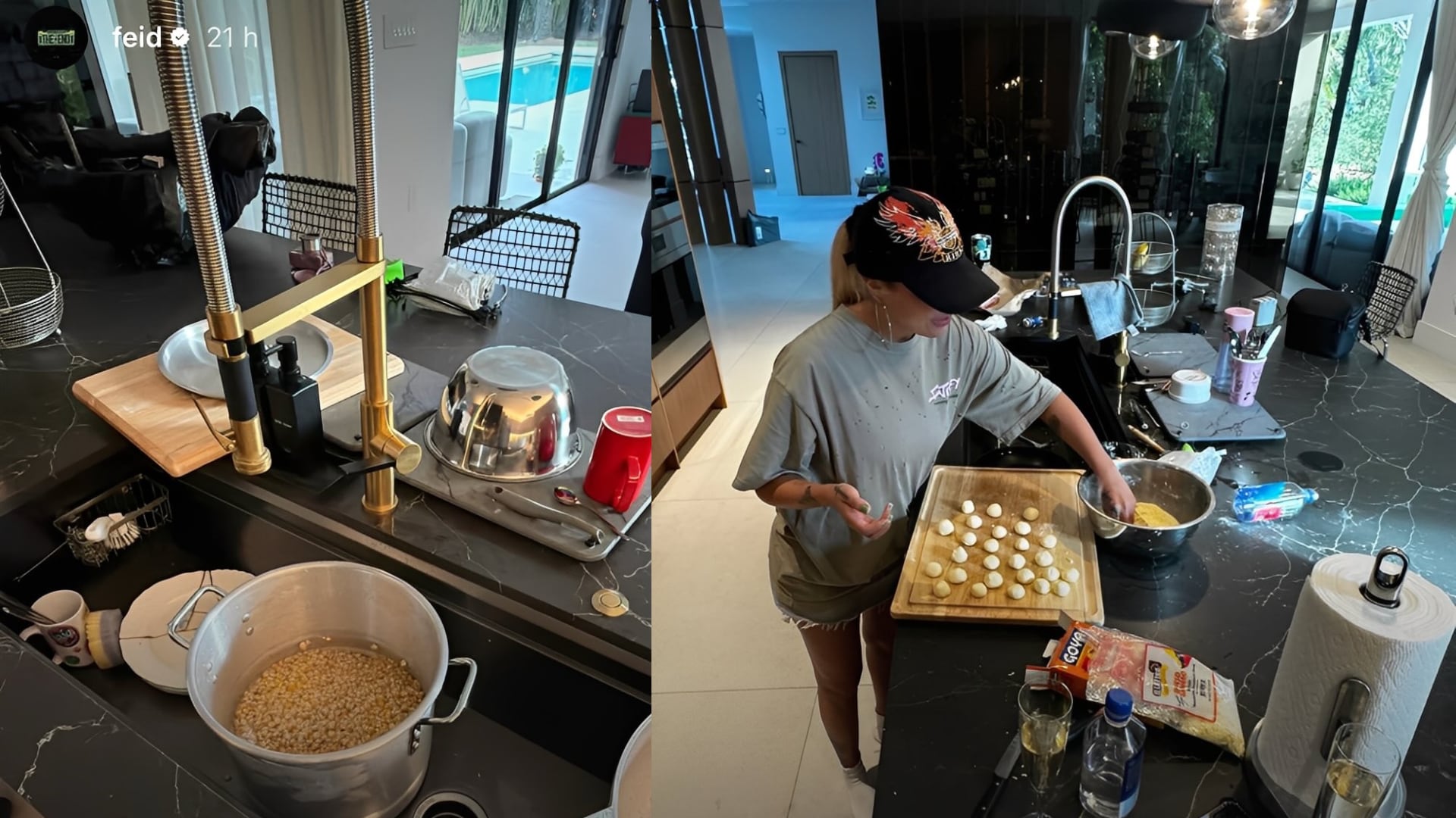 Detalles como la presencia de objetos personales de Feid en las imágenes de Karol G alimentan las interpretaciones de los seguidores - crédito @feid / Instagram