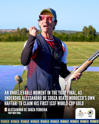 Alessandro De Souza se subió a lo más alto del podio e igualó récord mundial.