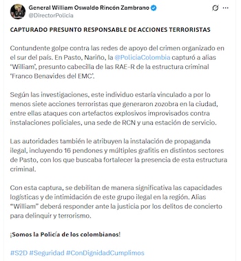 - crédito @DirectorPolicia/X