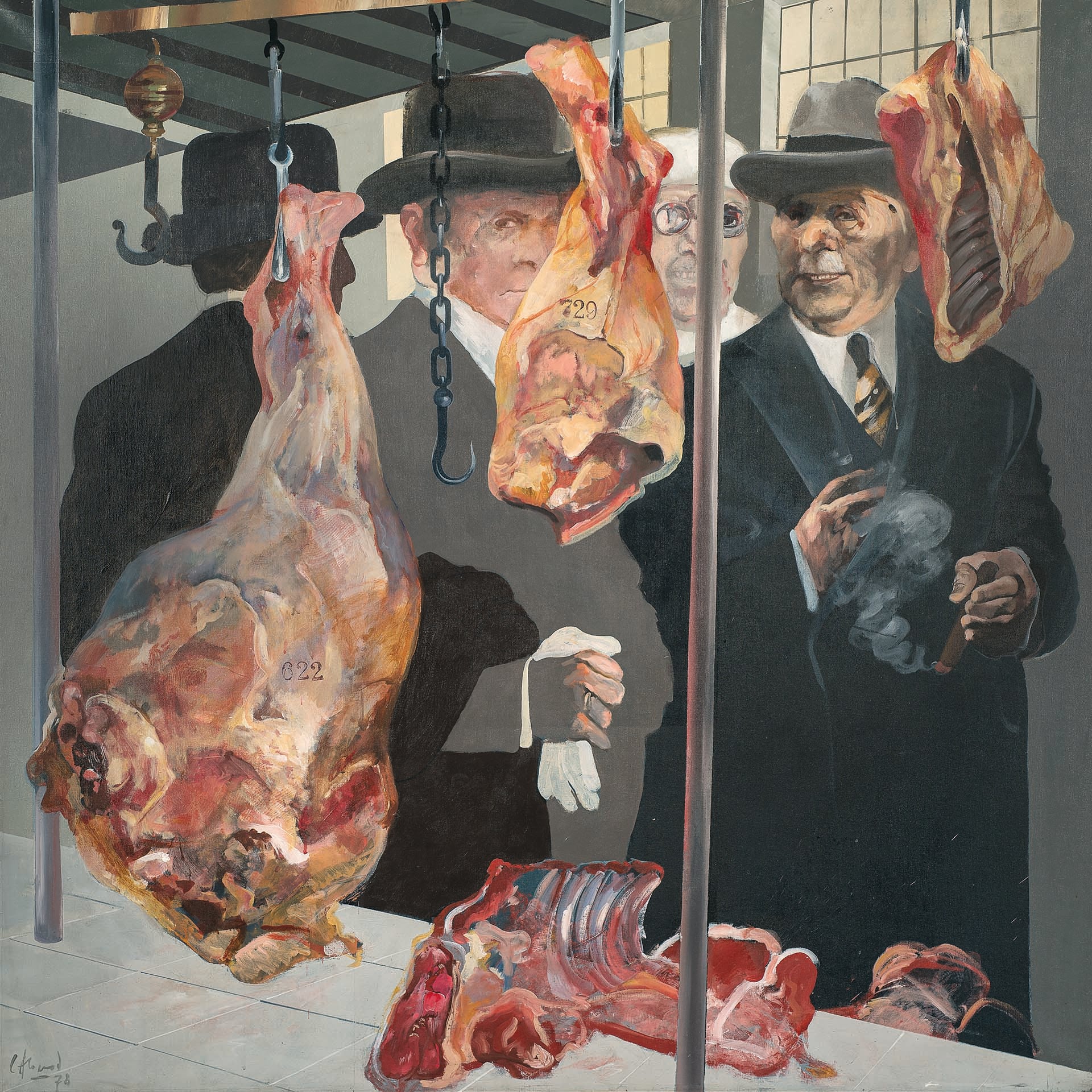 Carne de primera n° 1. 1978 Acrílico s_tela 150x150 cm Colección particular