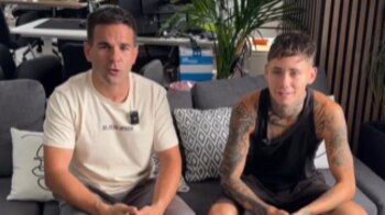 Nano junto al empresario Ángel