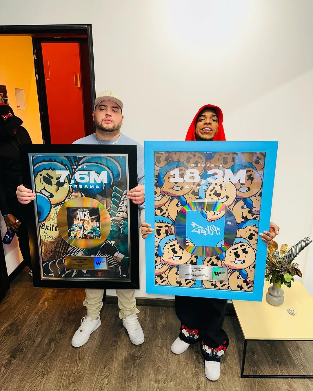 Pirlo fue en primero en lanzar una tiraera contra Blessd acusándolo de estar con mujeres trans - crédito @cc_elgoldo/Instagram