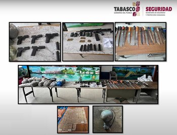 Armas y drogas aseguradas
(Javier