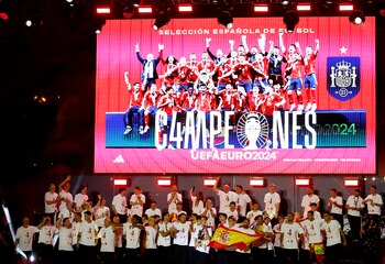 El plantel campeón de Europa