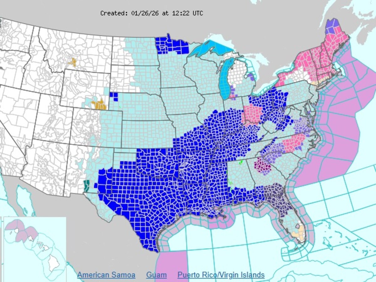 EN VIVO |Ola de frío en Estados Unidos: hay 200 millones de personas bajo alerta de clima extremo - Infobae