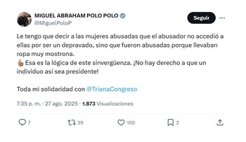 Con este mensaje, el representante