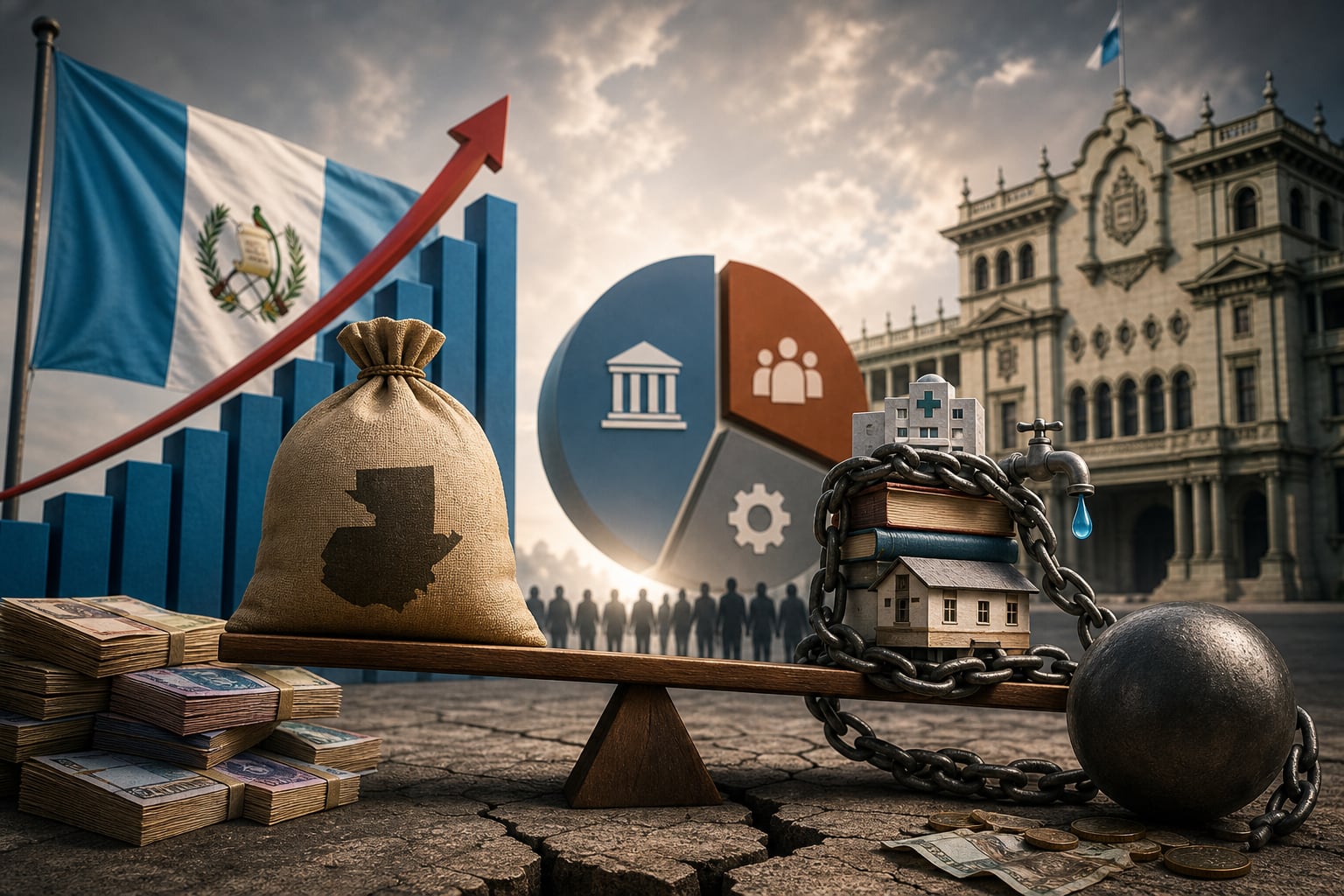 Economistas de cuatro centros de análisis advirtieron que el presupuesto proyectado para 2027 alcanzará el 17.1% del producto interno bruto de Guatemala