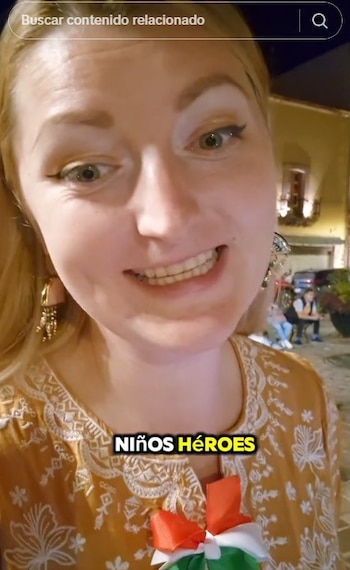 La creadora de contenido dio