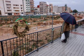 Lluvia en Paiporta, a 14
