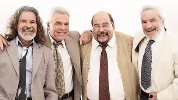 Osvaldo Laport con Víctor Laplace,