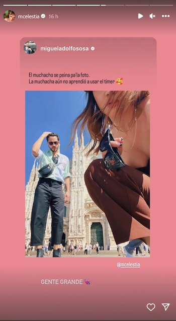 Celeste Cid y Abril Sosa en sus vacaciones por Italia