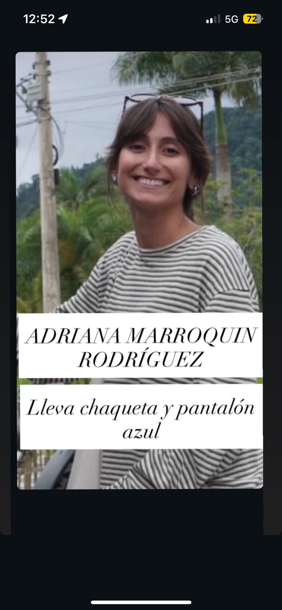 Familiares buscan a Adriana Marroquín Rodríguez. En caso de información, contactar con @alejandrmarroquin. (X)
