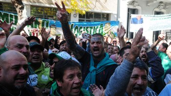 Imágenes del Sindicato de Camioneros, el día en que fue allanada su sede (Maximiliano Luna)