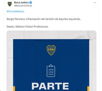 El parte médico oficial de