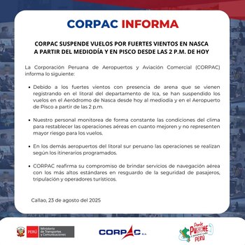 Comunicado de Corpac