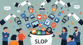 La palabra 'slop' se convierte